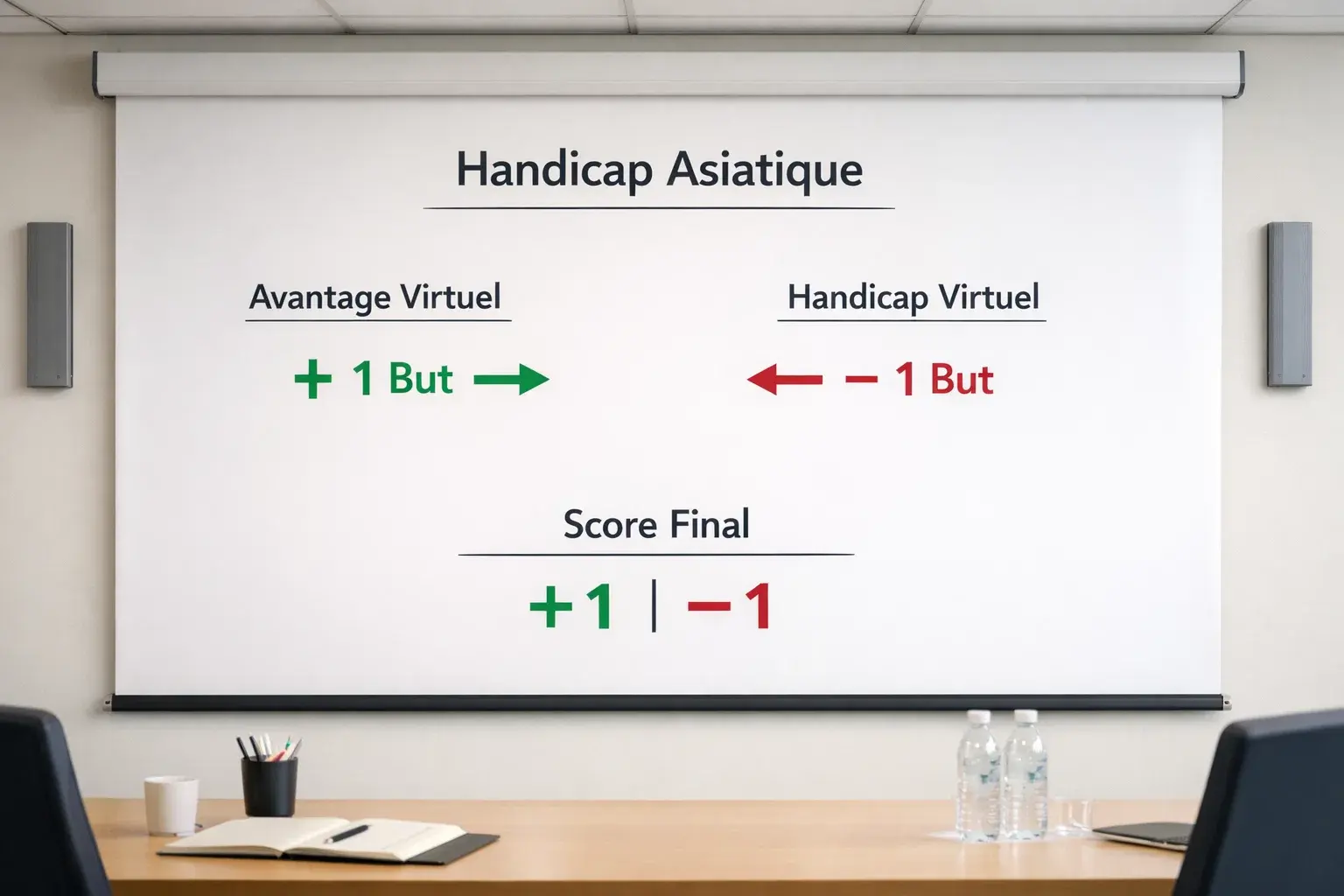 Tableau explicatif des différents types de handicaps dans les paris sportifs