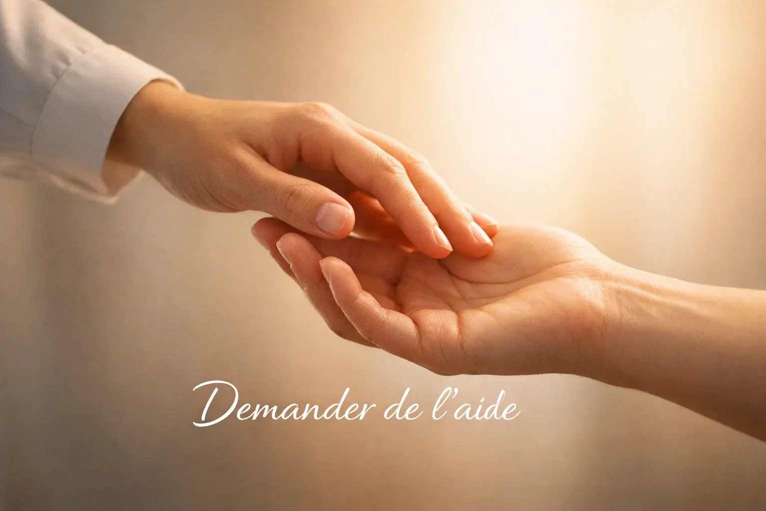 Main tendue symbolisant le soutien et l'accompagnement disponible