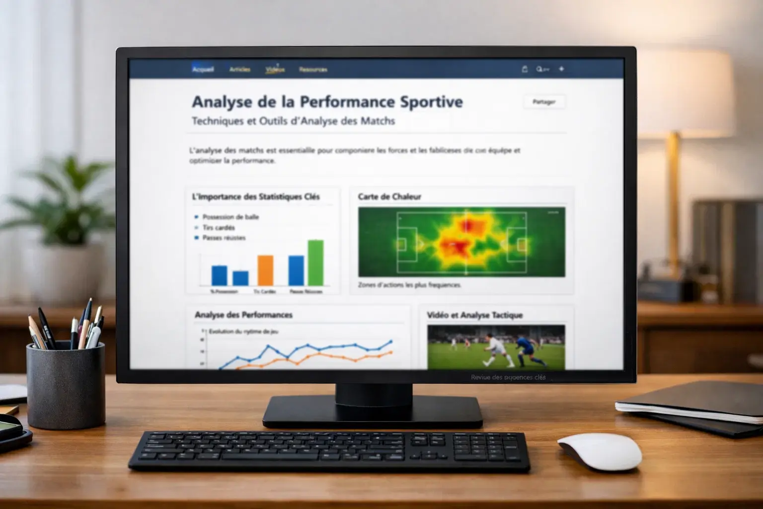 Écran affichant un blog éducatif sur les paris sportifs