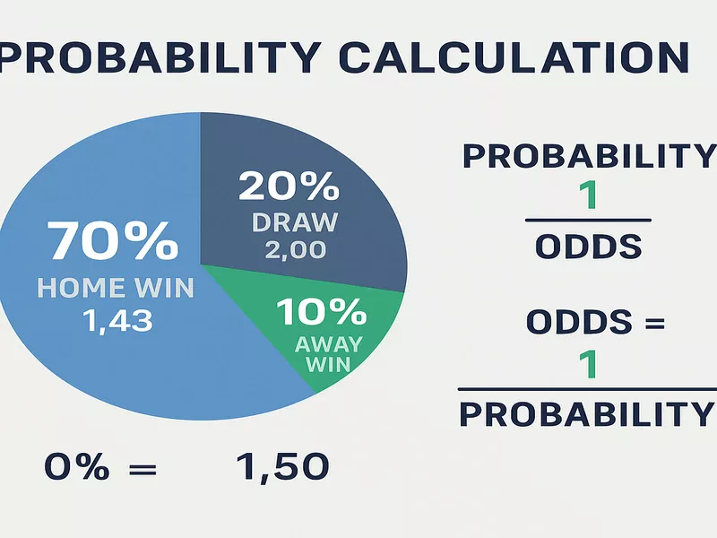 Infographie du calcul des probabilités pour les paris sportifs