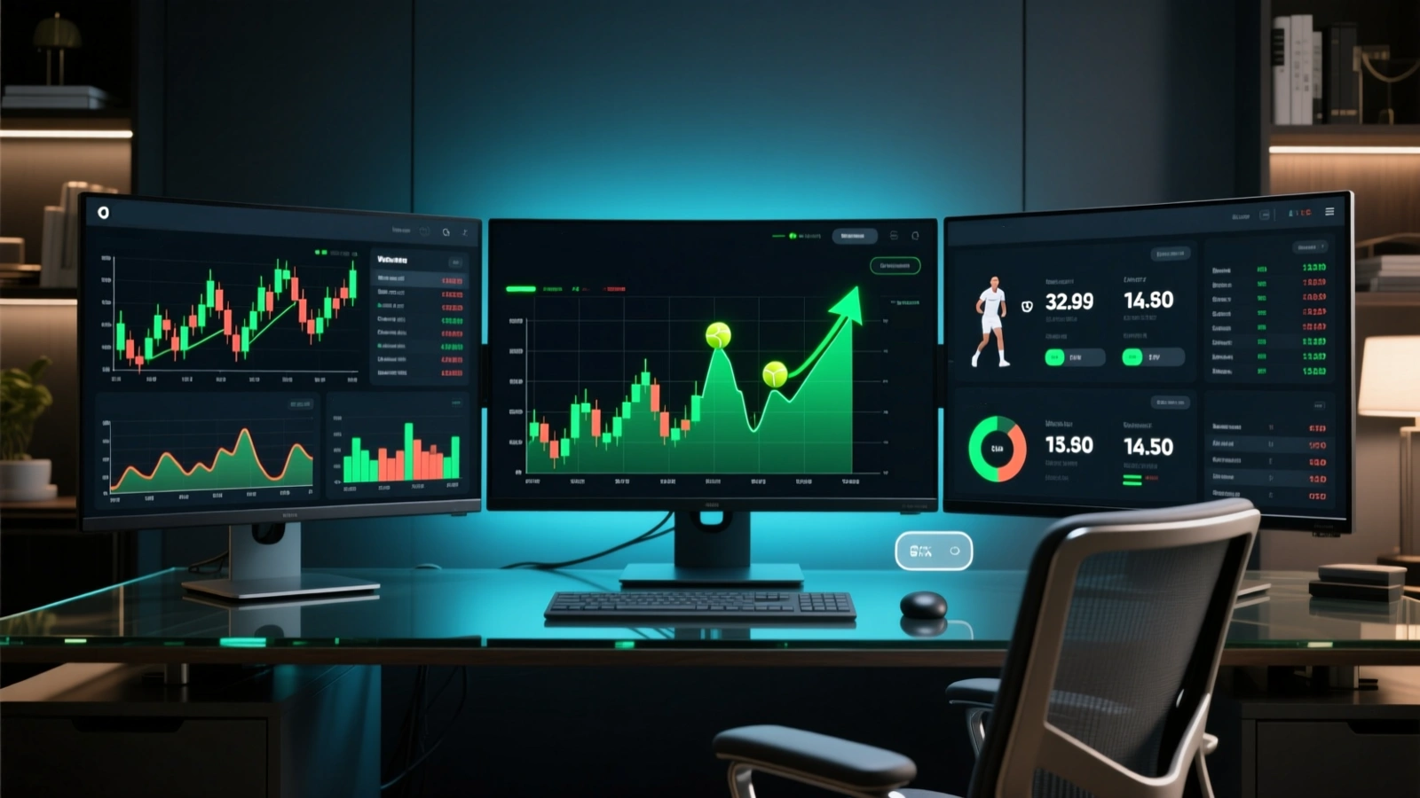 Dashboard de stratégies de paris tennis avec statistiques et analyses